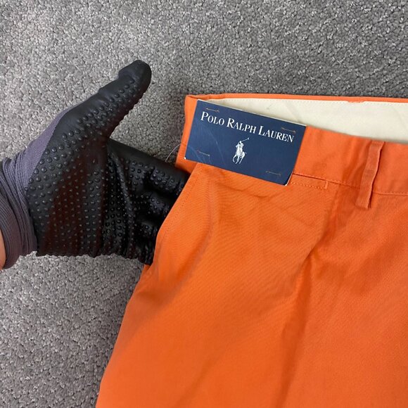 Vintage Polo Ralph Lauren Prospect Shorts Men's 40 Orange Cotton Classic Chino - Picture 4 of 15